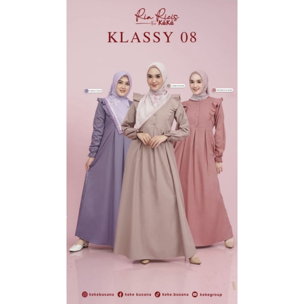 GAMIS KLASSY 08 MATERIAL BY COTTON SHIMPONY BY KEKE