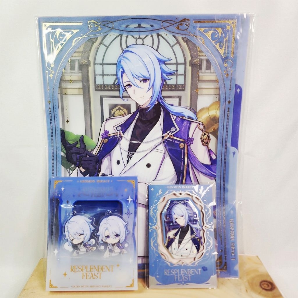 พร้อมต้นฉบับ Ayato Resplendent Feast Genshin Impact GI Pin Badge