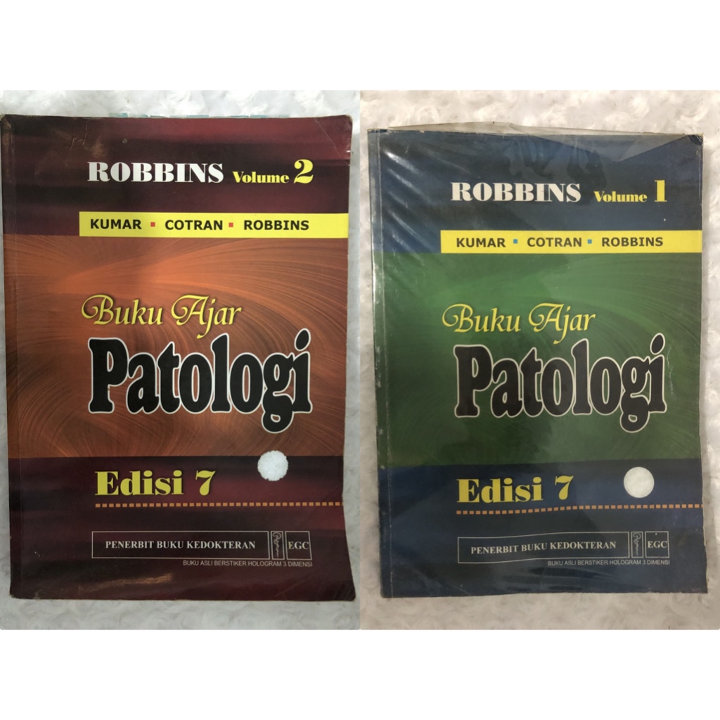 (ORIGINAL Preloved / อินโดนีเซีย) BASIC PATHOLOGY TEXTBOOK 7TH EDITION เล่ม 1 และ 2 - ROBBINS - EGC 
