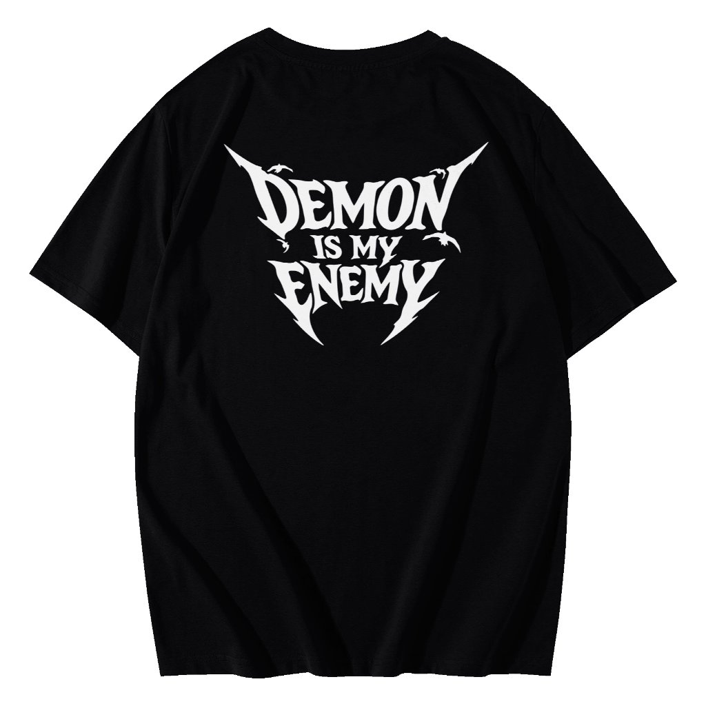 เสื้อยืด GEROISM - DEMON IS MY ENEMY - เสื้อยืดพรีเมี่ยมท้องถิ่น