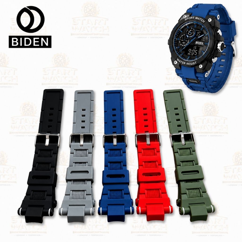 BIDEN R004 สายนาฬิกา BIDEN R004 สายนาฬิกาซิลิโคนแบบยืดหยุ่น 4 สี Variants