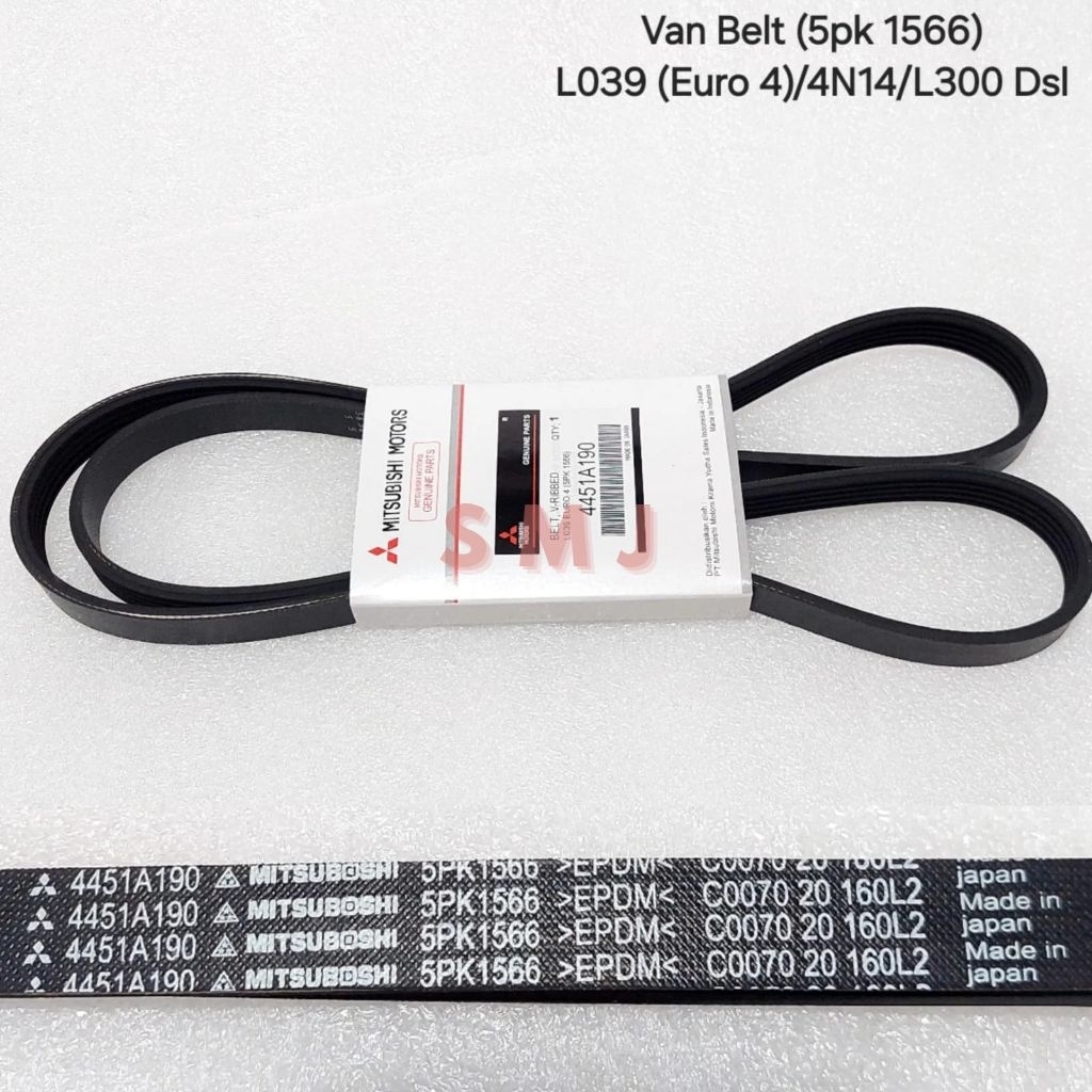 Van Belt Fan Belt 5PK 1566 L039 Euro 4 / 4N14 / L300 Diesel 4451A190 Original
