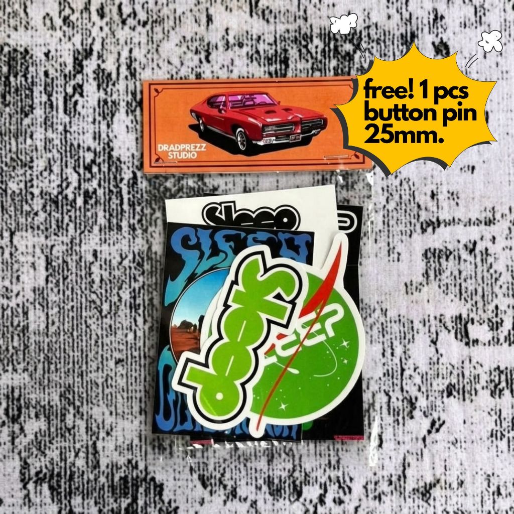 VINYL SLEEP STICKER PACK (6 ชิ้น) | สติ๊กเกอร์วงร็อคโลหะ Hardcore punk hiphop