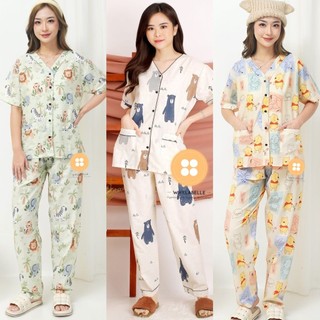 WHY.LABELLE setelan baju tidur piyama katun Jepang dan katun Premium