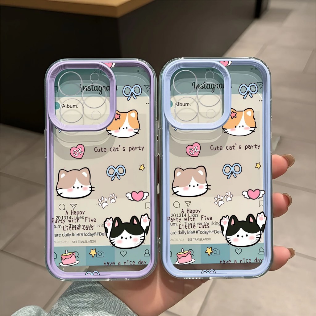 เคส HP สําหรับ Oppo A18 A38 A5X A3X A3 PRO A54 A60 A58 A17K A17 Casing Clear Case Tpu Lippocase