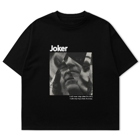 เสื้อยืด STAGLINE Boxy with Cotton Combed 24s BLACK JOKER