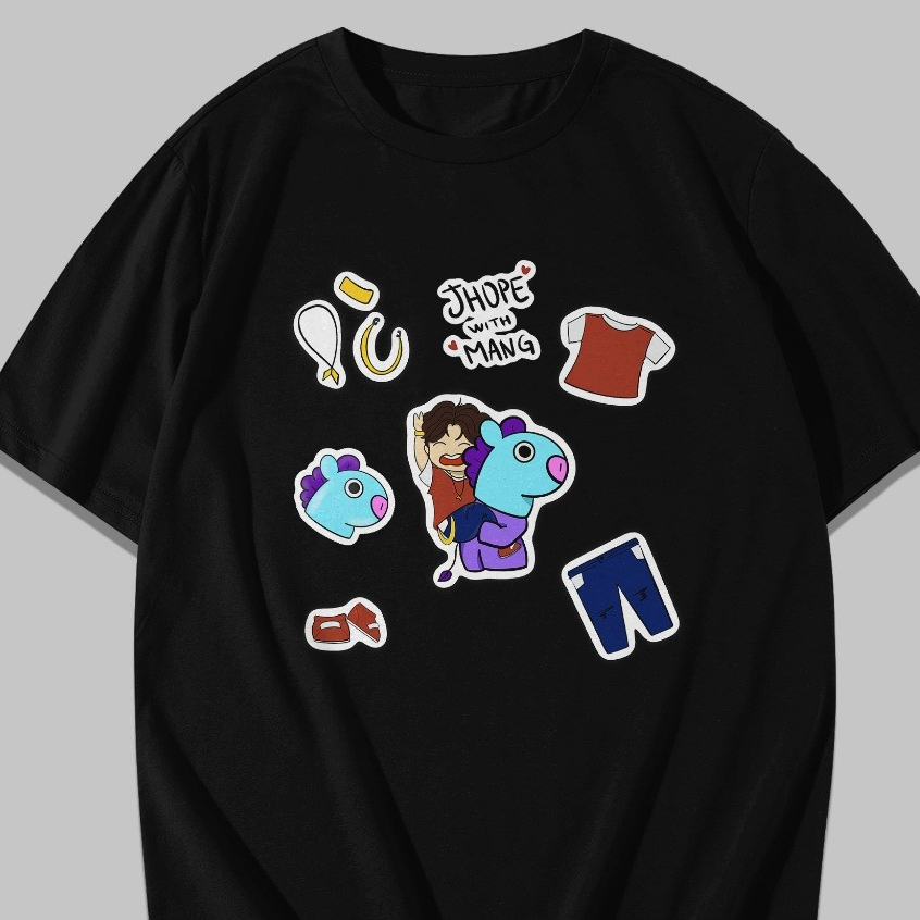 JHope With MangBTS21 T-Shirt / Army T-Shirt / เสื้อยืด Kpop / Fansmerch