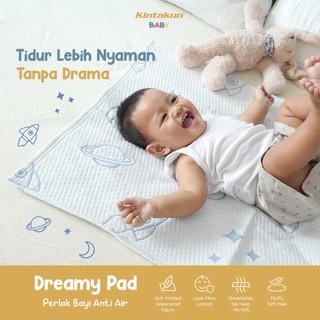 [PRODUK BARU] Kintakun Baby Dreamy Pad Perlak Bayi Waterproof Alas Anti Air 70 x 90 cm Perlak Alas Ompol Empuk Kasur