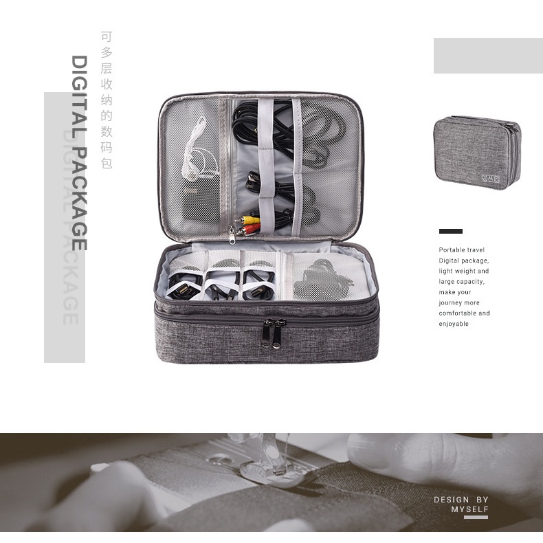 กระเป๋าเดินทาง Gadget Organizer กระเป๋า Gadget Organizer กระเป๋าเดินทางกระเป๋าสตางค์ผ้าใบวัสดุ Softc