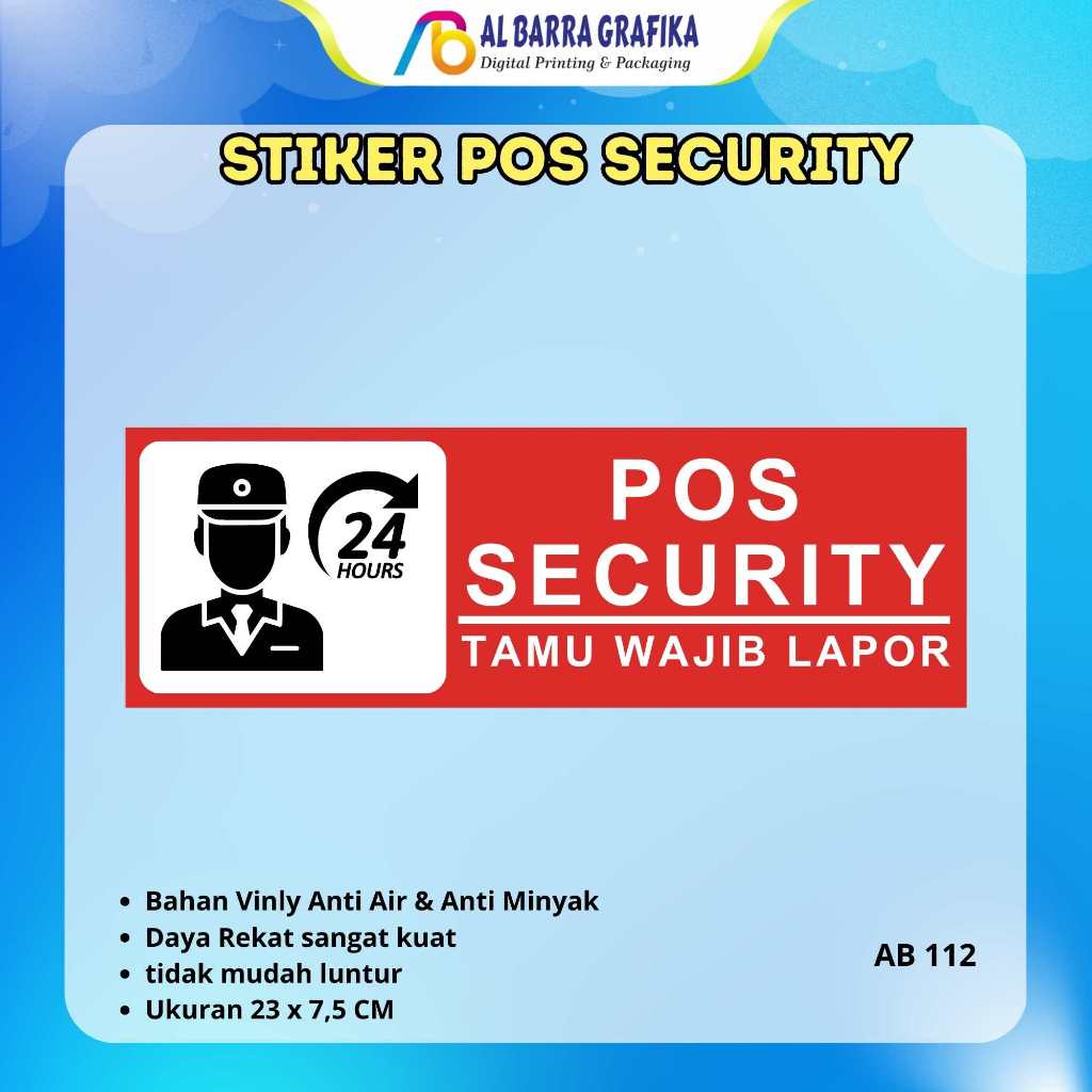 สติ๊กเกอร์ POST SCURITY/PLAESE REPORT GUEST สติ๊กเกอร์/สติ๊กเกอร์สร้างสรรค์ MUST REPORT!!!..........