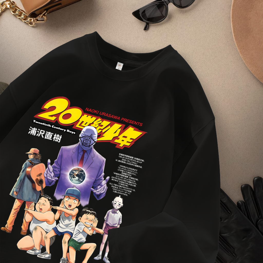 YS Buyer | เสื้อยืดแขน 7/8 ขนาดใหญ่ Unisex | การออกแบบเด็กชายศตวรรษของ Twenty | ชุดประจําวันสไตล์เกา