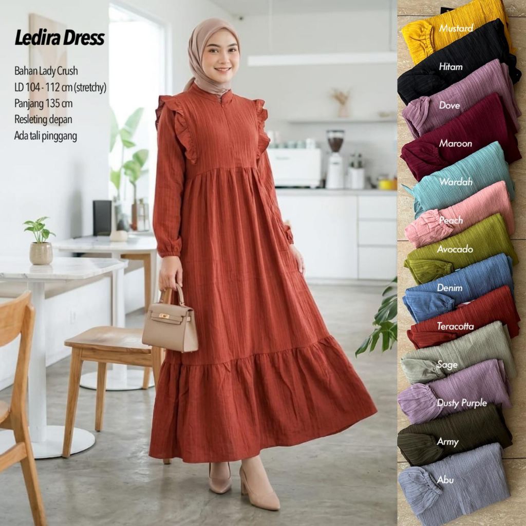 LEDIRA WOMENS DRESS Lady Crush / Babat Dress / Eid Dress