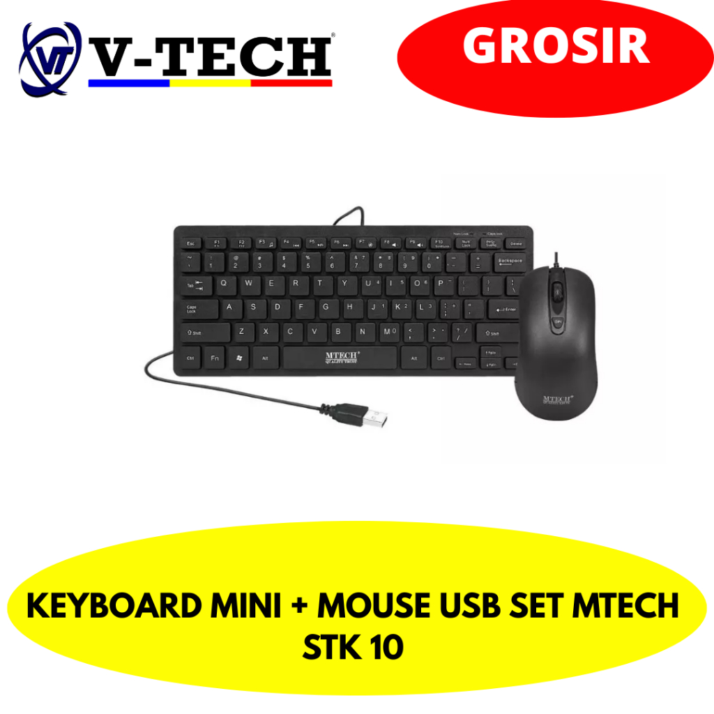 MTECH STK 10 MINI KEYBOARD + ชุดเมาส์ USB
