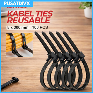 SANJI TAFFGUARD KABEL TIES ZIP CABLE ORGANIZER REUSABLE 15CM-45CM 100 PCS
