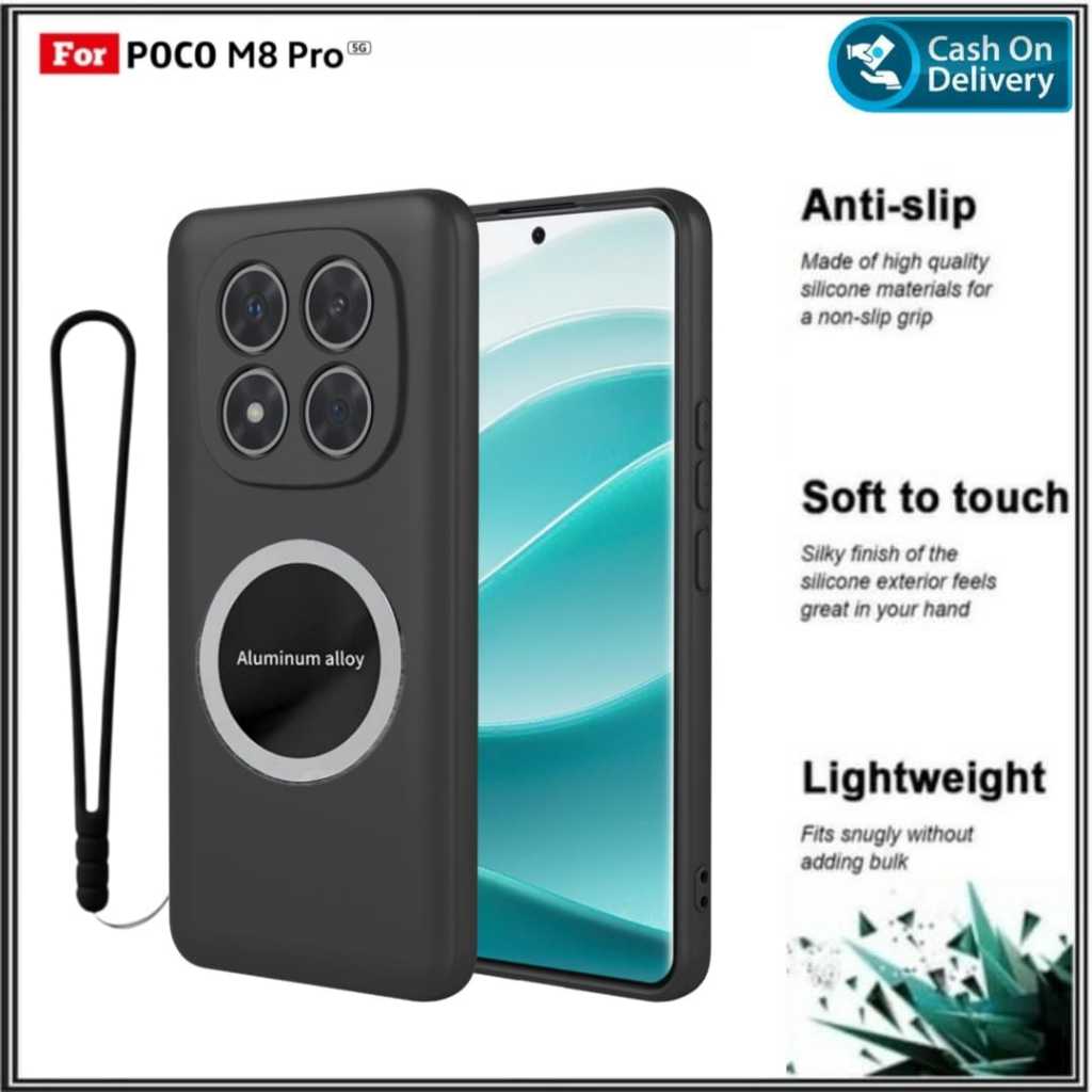 Soft Case Poco M8 Pro SoftCase Premium Dove Matte Protection Back Camera Casing Slim HP Cover DI HNY