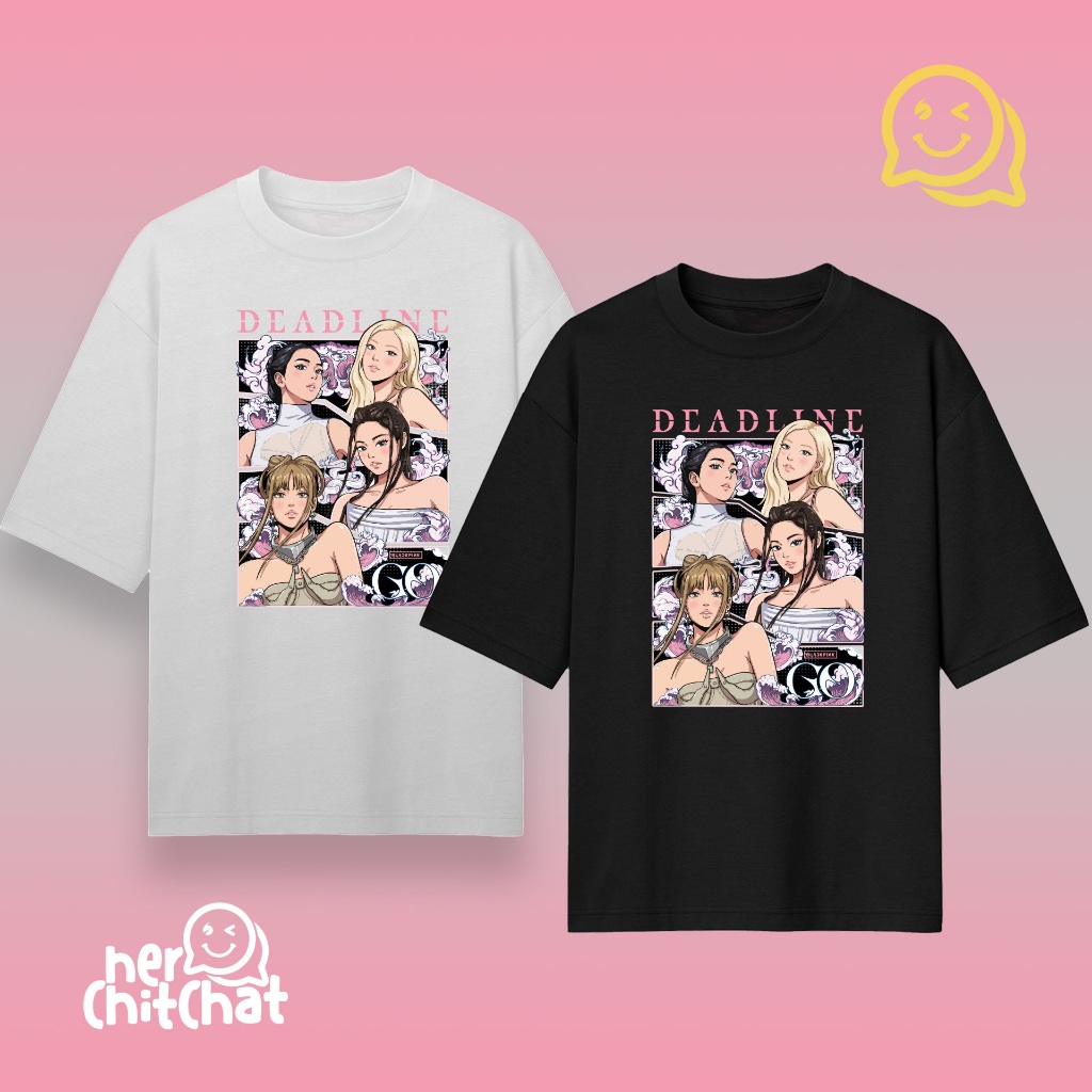 BLACKPINK GO - เสื้อยืด DEADLINE ALBUM FANART Unofficial