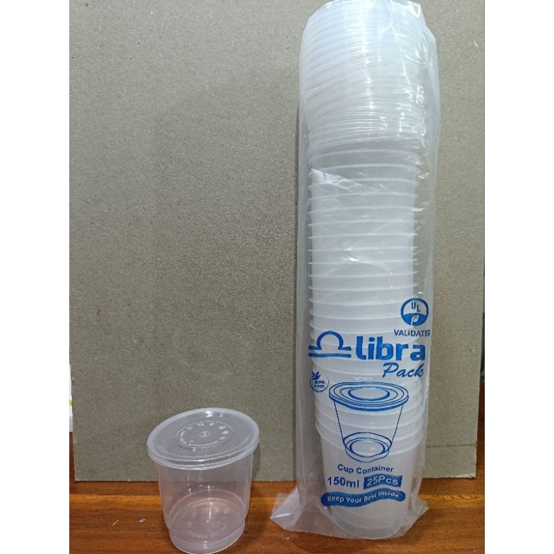[ CONTENTTS 25 ชิ้น ] 150 ML PUDDING CUP + LID / CAKE PLACE / SAMBAL GLASS / JELLY CUP / Adar Puddin