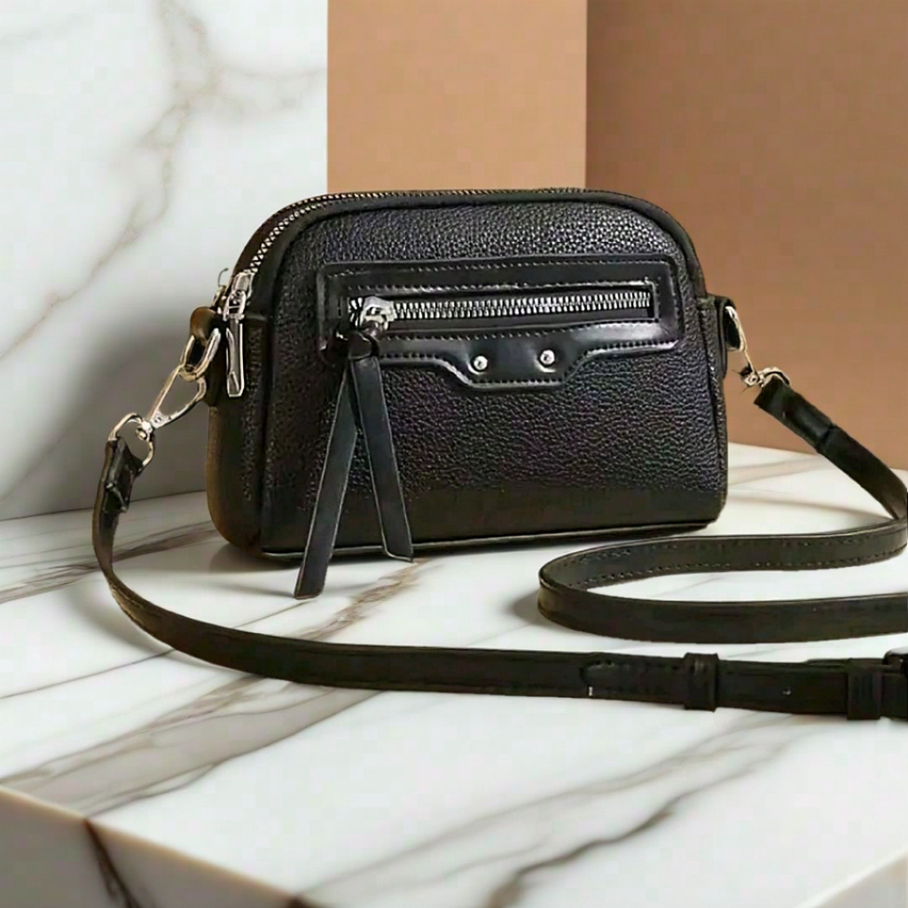 ล่าสุด สไตล์เกาหลี 3-Compartment Womens Sling bag organizer