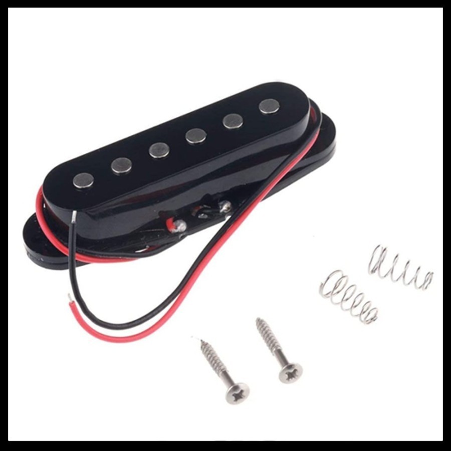 ปิ๊กอัพกีตาร์คอยล์เดี่ยว Jinwoo Black