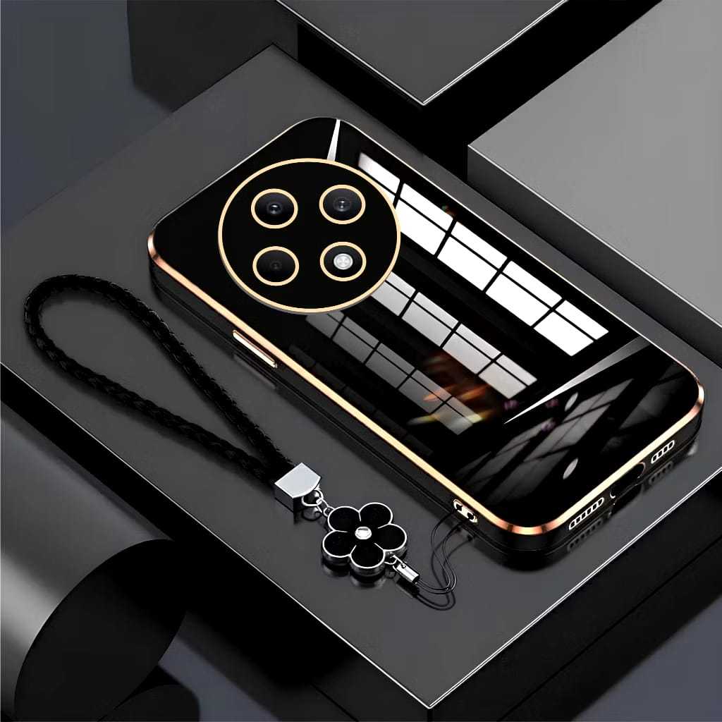 Oppo Reno 12 5G 12 Pro 12F 5G 10 10 Pro 7 4G 8 4G Luxury Glossy ดอกไม้ Lanyard Manis Store