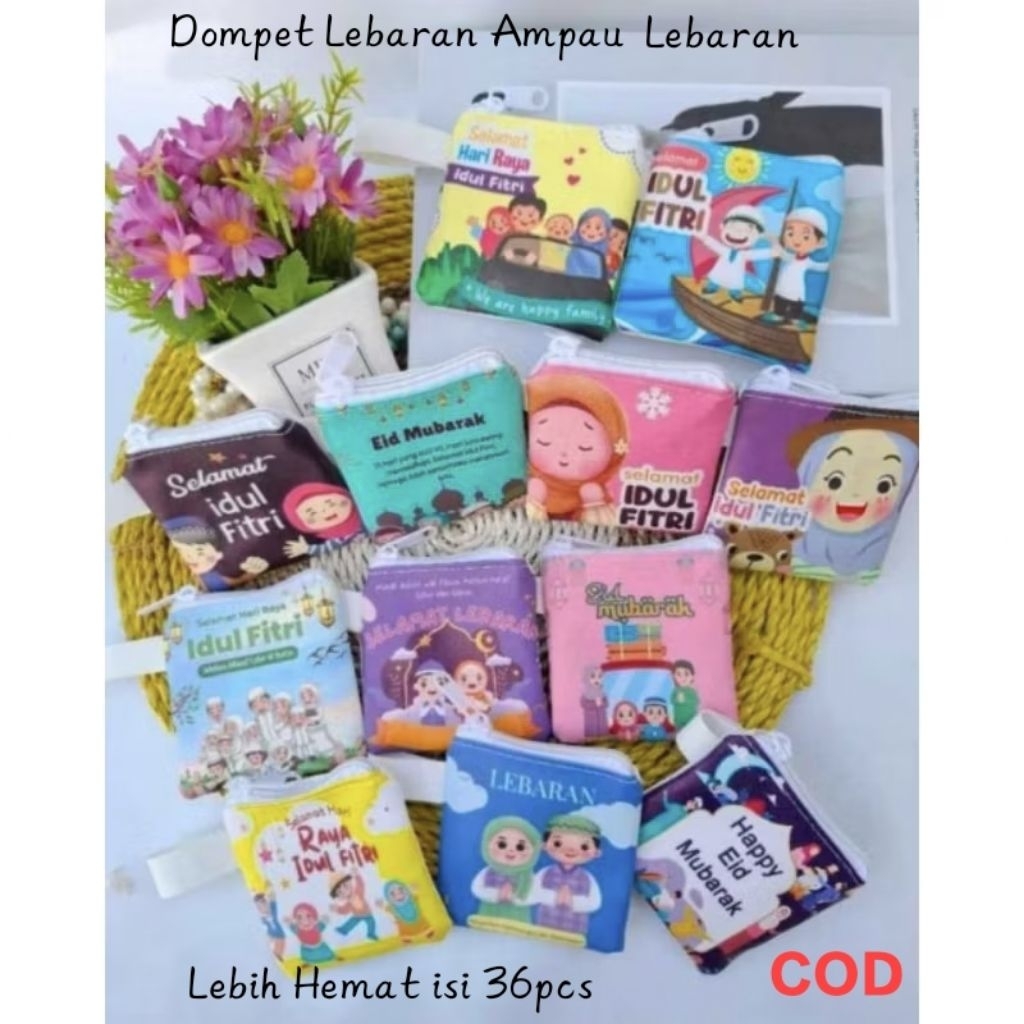 (36 ชิ้น) Angpao Wallet / Zippered Envelope for Eid al-Fitr Printing