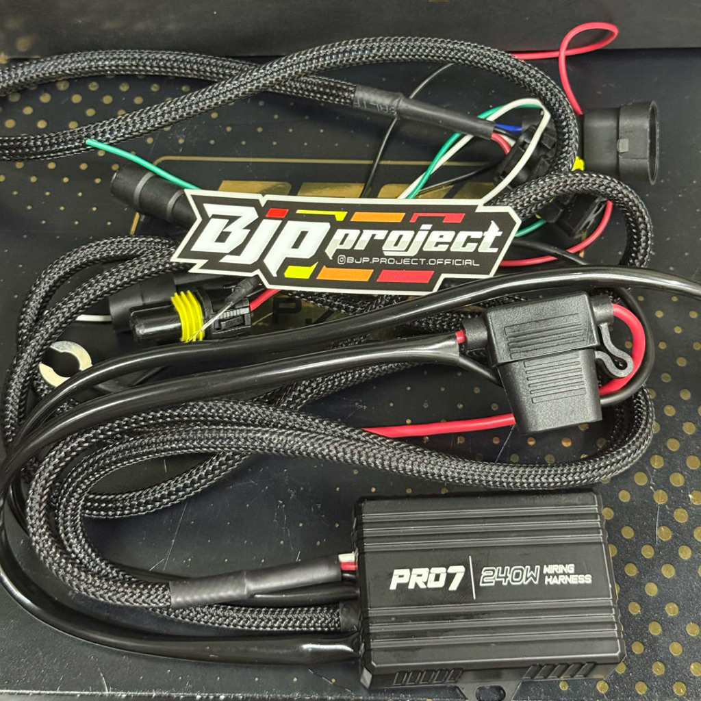 RELAY SET PRO7 HARNESS WIRING KIT PRO7 DOUBLE BILED / FOGSLAMP 240W ความจุสูง