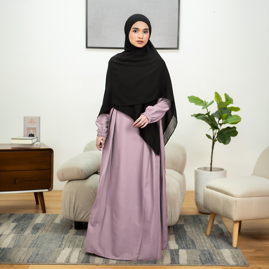 TUBITA – Camila Dress Deep Taupe Umrah Gamis Abaya
