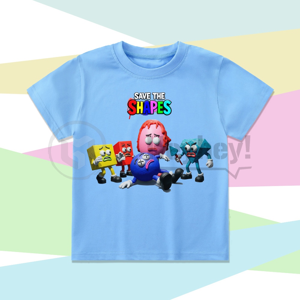 เสื้อยืดเด็ก Save The Shapes 3d