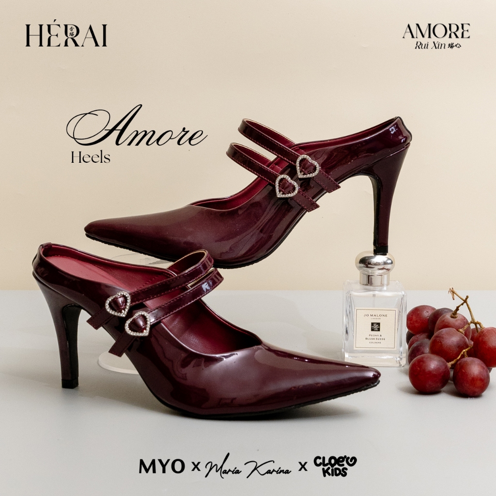 MYOSHOES x Maria Karina AMORE Heels Luxury High Heels Party Shoes for Women - Herai Collections