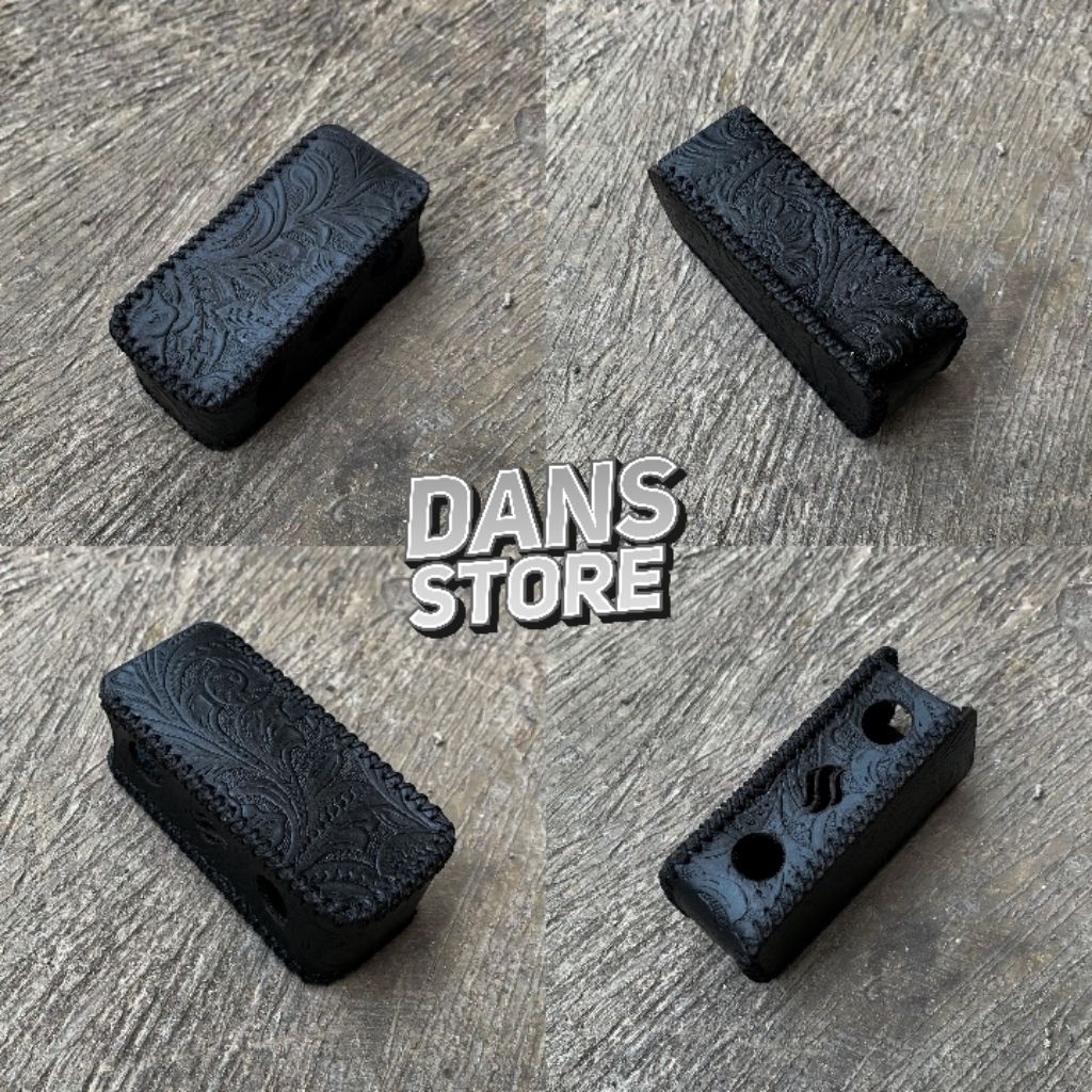 Softcase Leather T99 Black Flower Leather Case หนังแท้ Ready