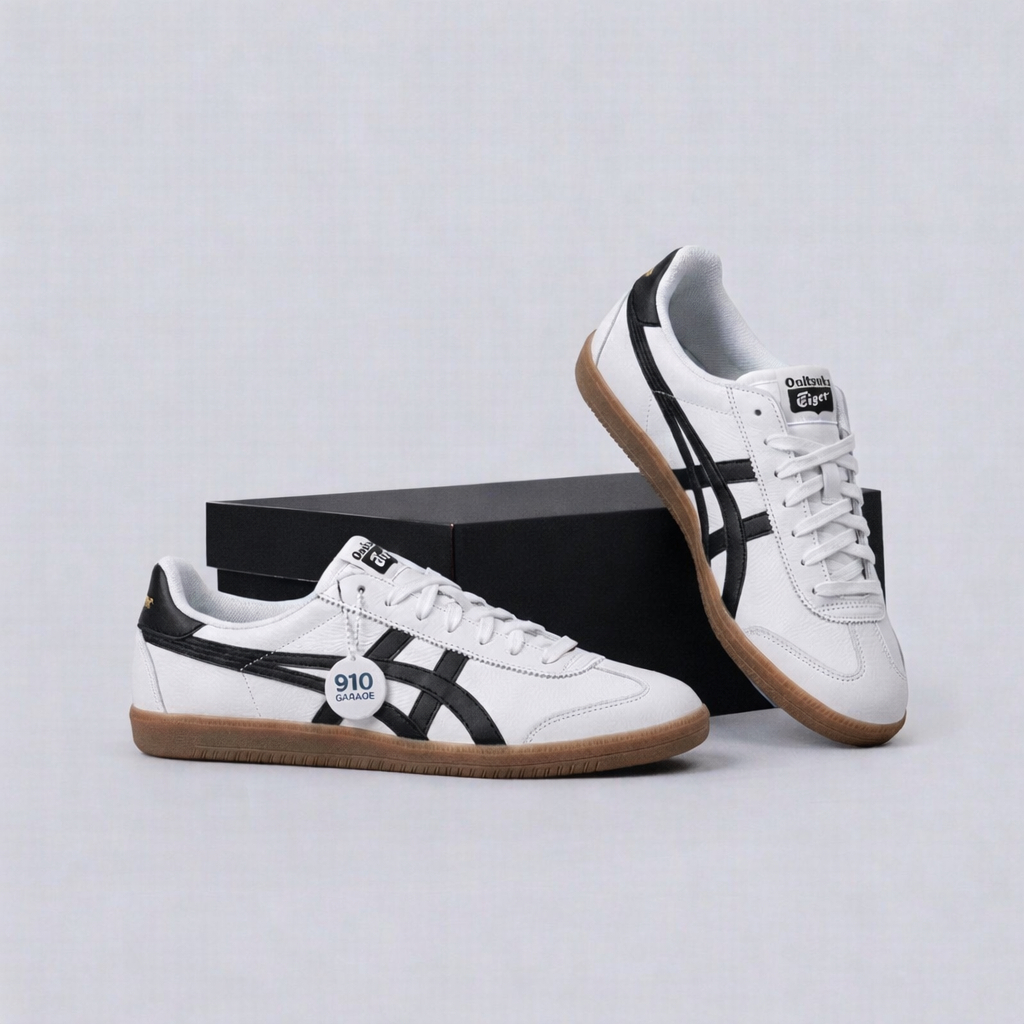 Onitsuka Tiger Tokuten White Black Gold รองเท้าผ้าใบผู้ชายและผู้หญิงเทรนด์ 2026