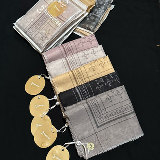 Hijaberies Pouch Atalia Series Kerudung Jilbab Segiempat Motif Packing Pouch