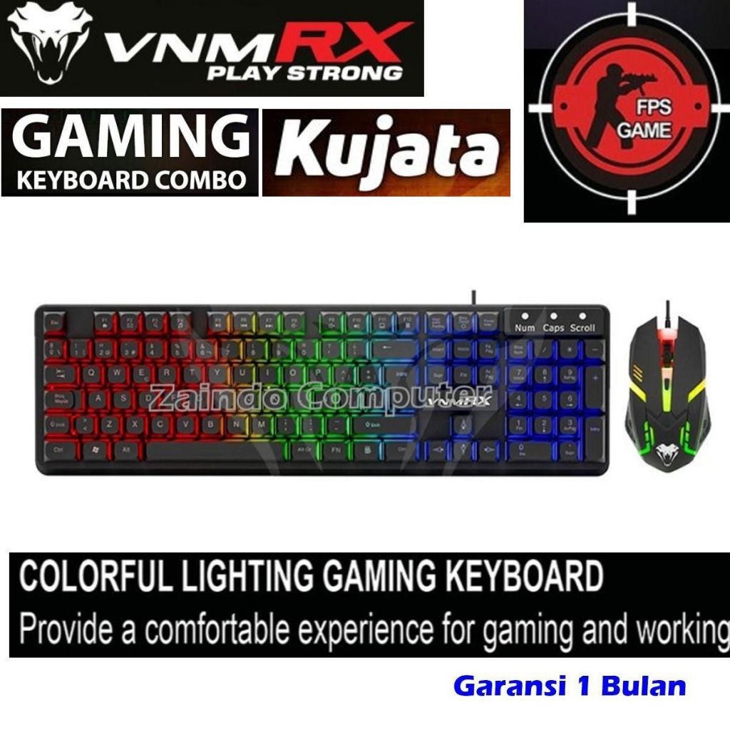 KEYBOARD MOUSE GAMING RGB KUJATACOMBO GAMING RGB - LED RGB KUJATAKEYBOARD MOUSE KUJATACOMBO GAMING R