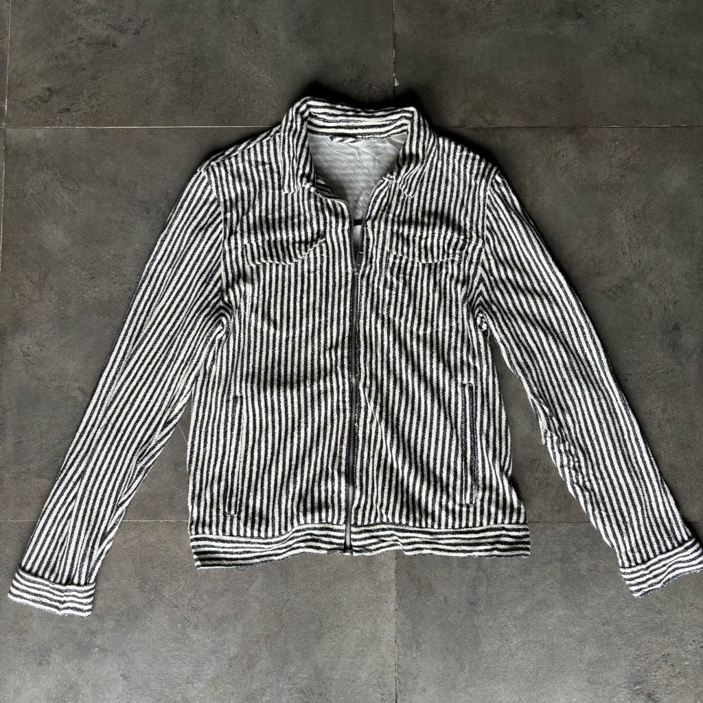 Zara Stripes Zipped Jacket Man