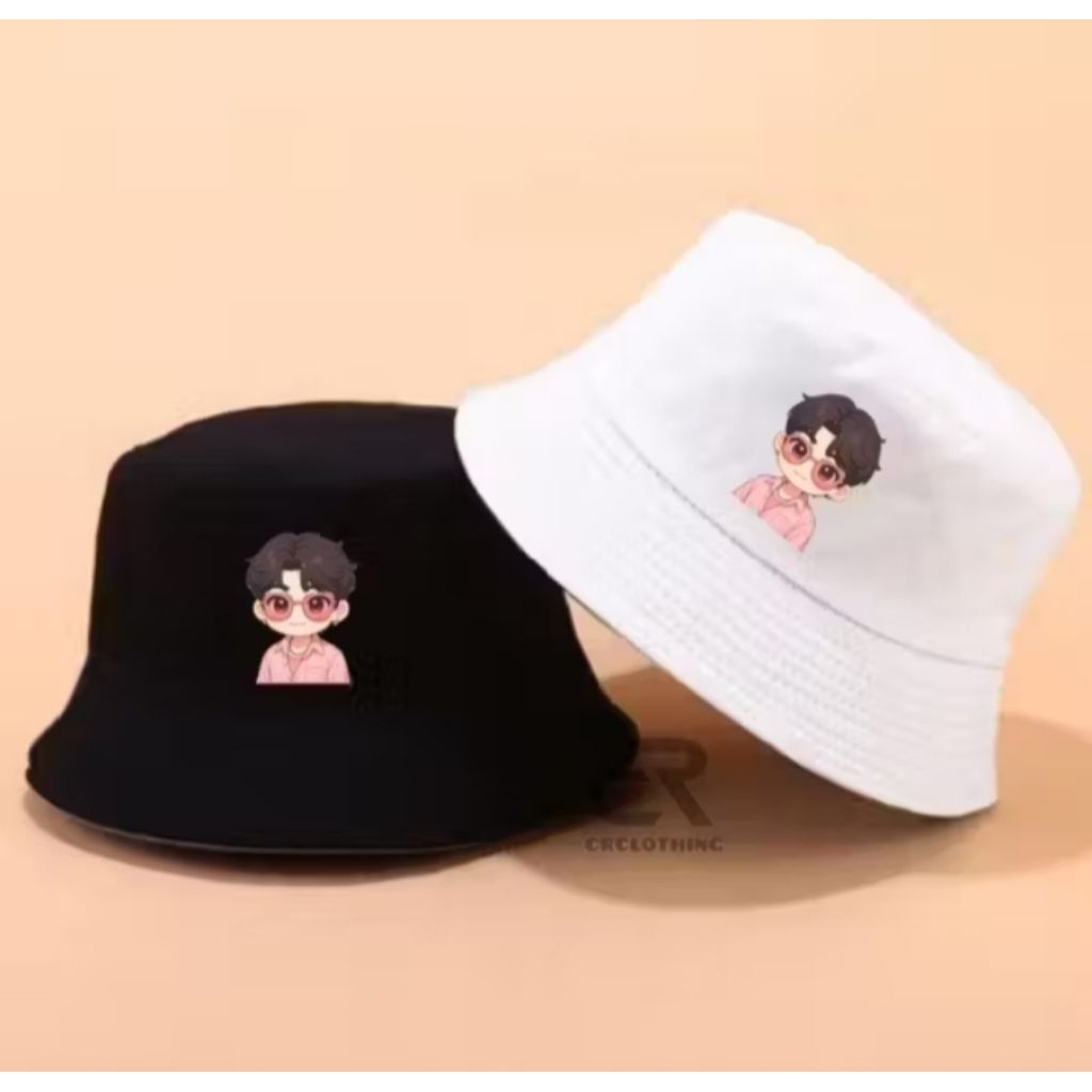 หมวกบักเก็ต Huntrix K-Pop Demon Hunter Kids Sodapop Cute Aesthetic Trend - สีดํา