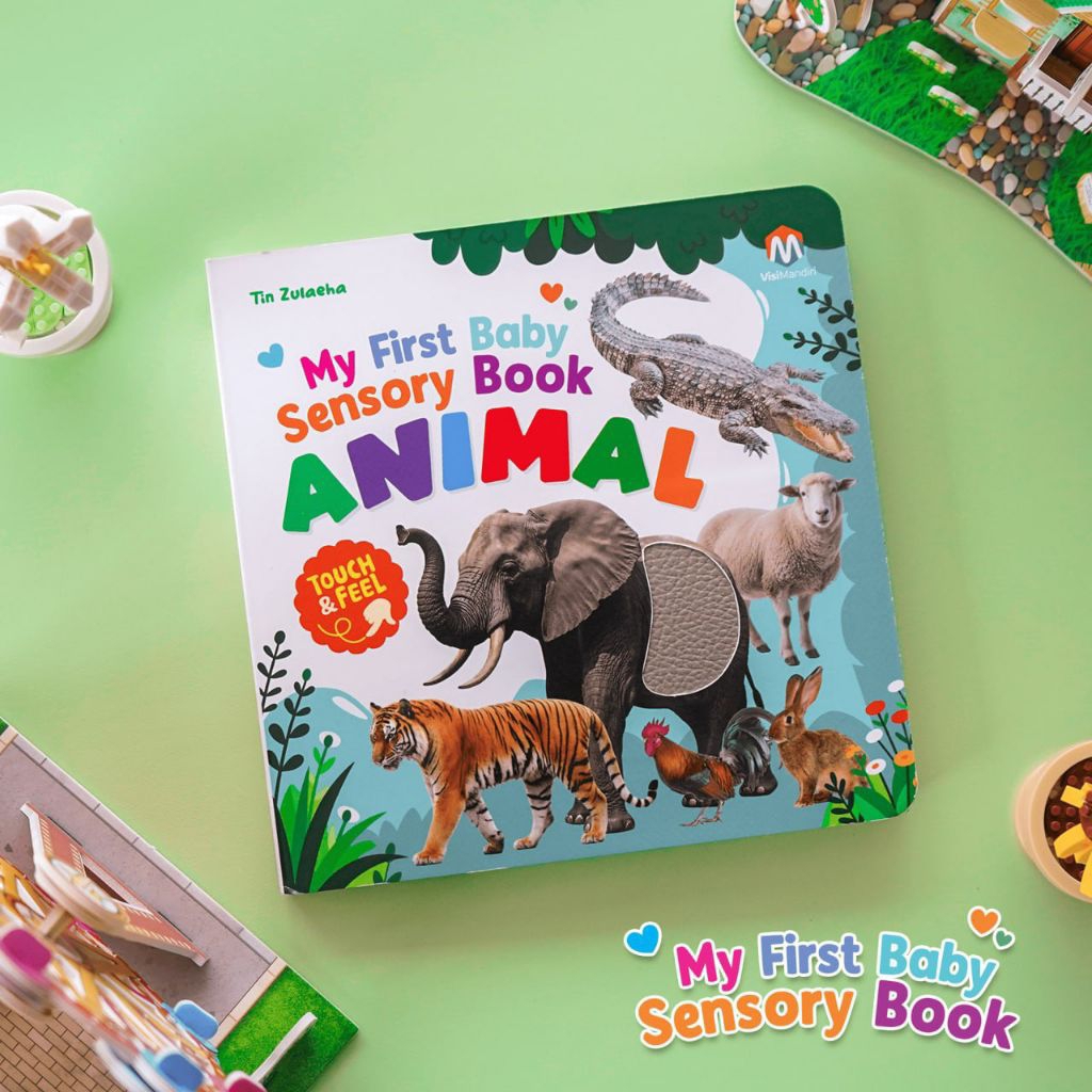 [พร้อม] HBS - Ziyadbooks My First Baby Sensory Book Animal Sensory Book Baby Animal