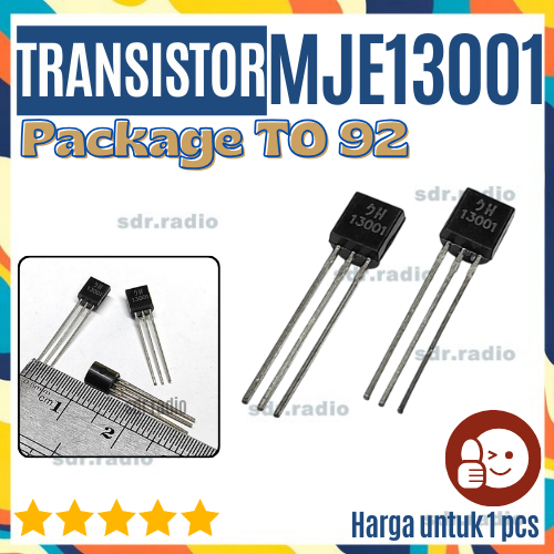 MJE13001 MJE 13001 NPN Epiaxial Silicon ทรานซิสเตอร์ IC ทรานซิสเตอร์ MJE13001 MJE 13001 ST-II