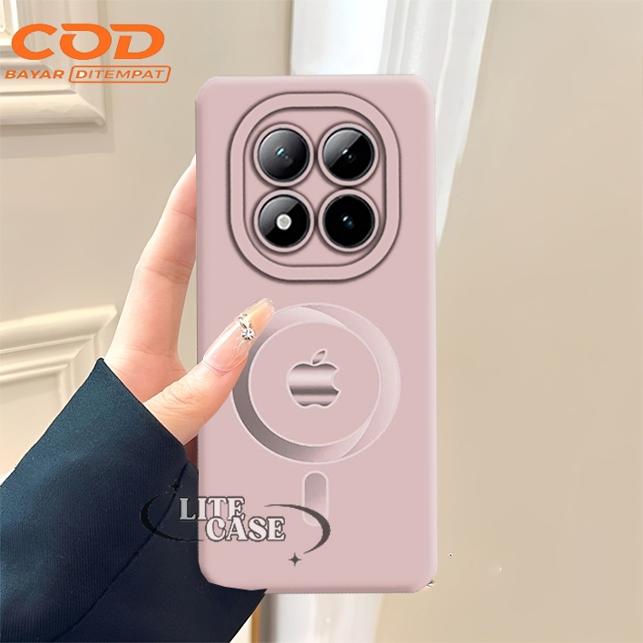 Softcase hp Xiaomi Redmi Note 14 Pro 4G/5G Motif โลโก้ iph0ne ยืดหยุ่นซิลิโคน Pro ปลอกกล้อง Kekian