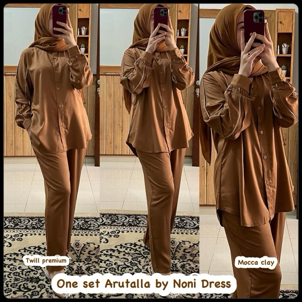 Noni Arab Daster ARUTALA One Set Premium TWILL Pyjamas By Noni Dress