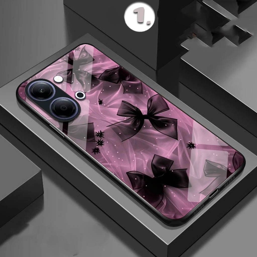 HP [FK-483] เคสโทรศัพท์กระจกเคลือบเงาสําหรับVivo Y05 Y05s V70 5g Y21d V60 Lite Y04s Y19s Pro V50 Lit