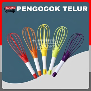 BKL.- Hand Mixer Putar Pengocok Telur Manual Silikon Bisa Dilipat Manual Egg Whisker Silikon Pengaduk Telur