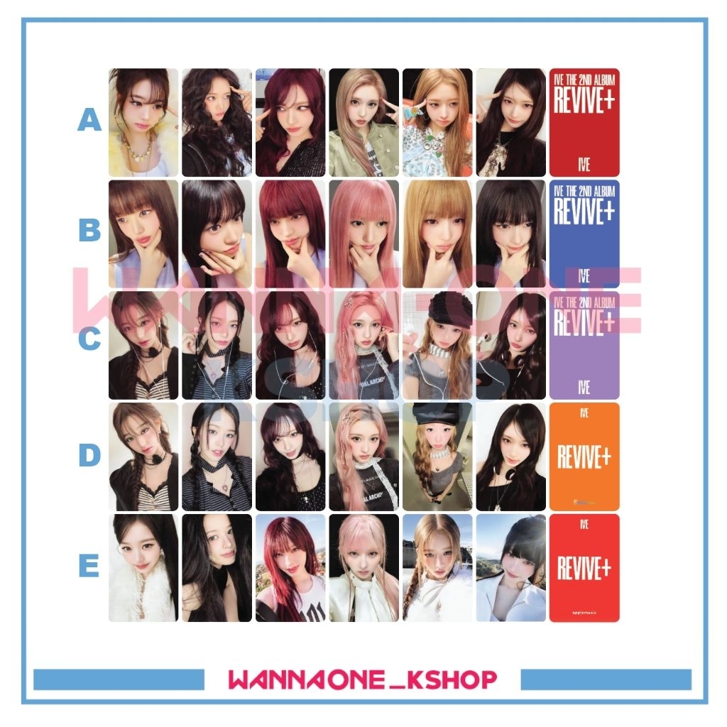 อัลบั้มรูปอัลบั้ม Photocard IVE REVIVE