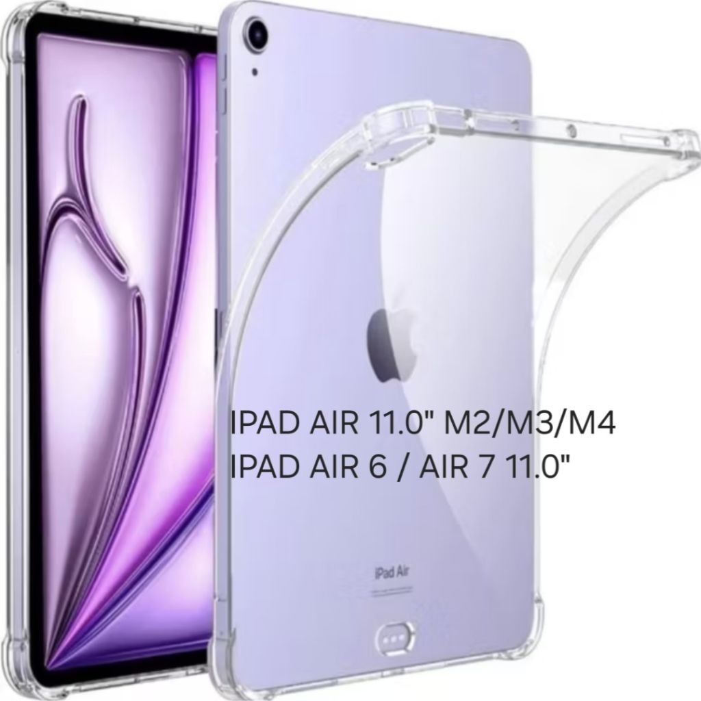 Anti-Crack ซิลิโคน Softcase สําหรับ iPad Air 6 - iPad Air 7 11.0 "-iPad Air 11.0 "M2 / M3 / M4 11.0 