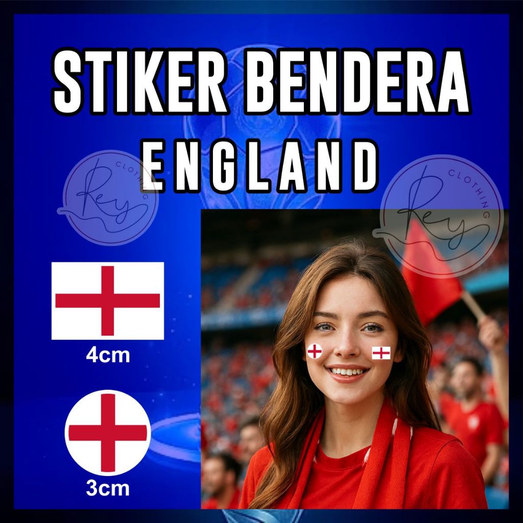 ENGLAND FLAG CHEEK STICKERS - เสื้อผ้า REY