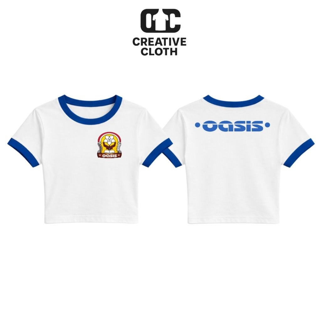 เสื้อครอป RIB OASIS BAND Y2K | เสื้อครอปสายฝอ | เสื้อครอปสีดํา | เสื้อครอปสีขาว | ครอบตัด Y2K | BOOT