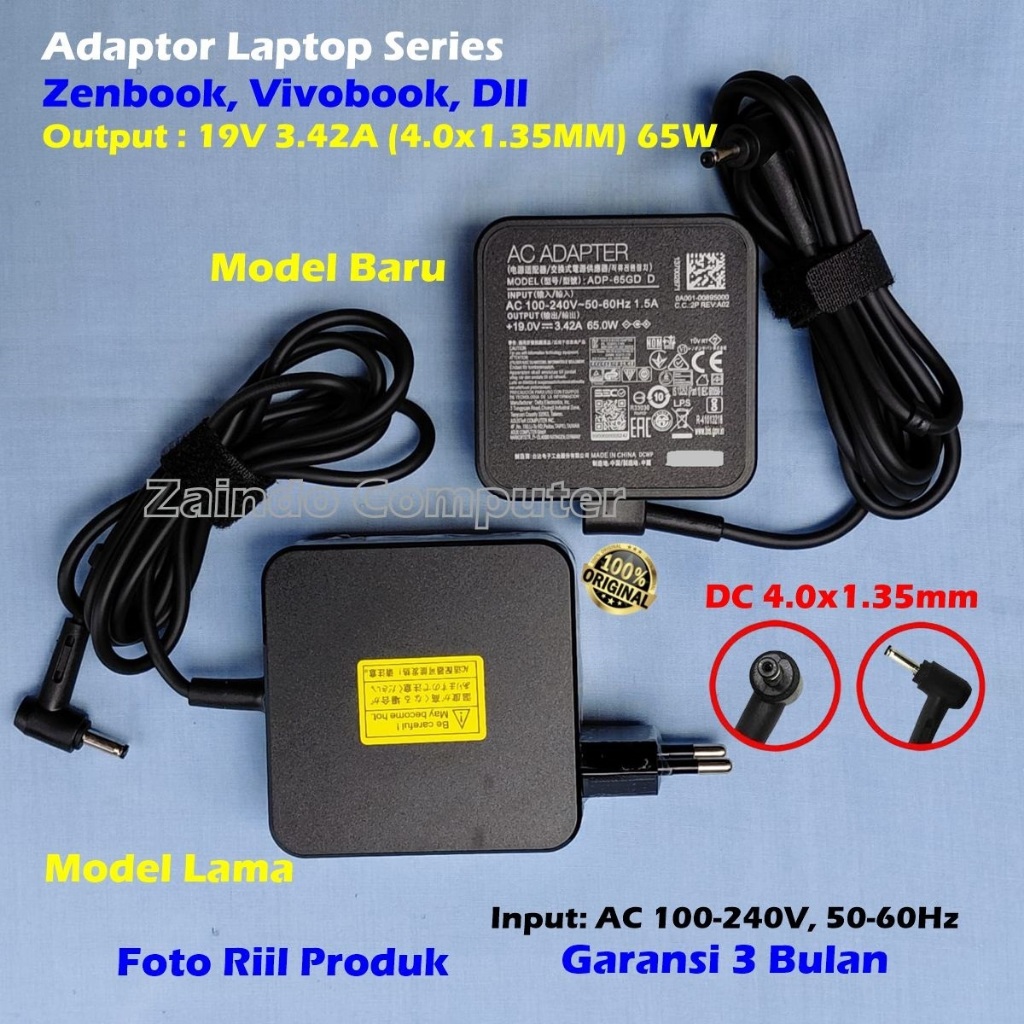 ASUS ADAPTER 19V 3.42A (4.0*1.35MM) A455L A455LA A455LF A455LD A455LJ A450C A450CA A450CC A450C X450