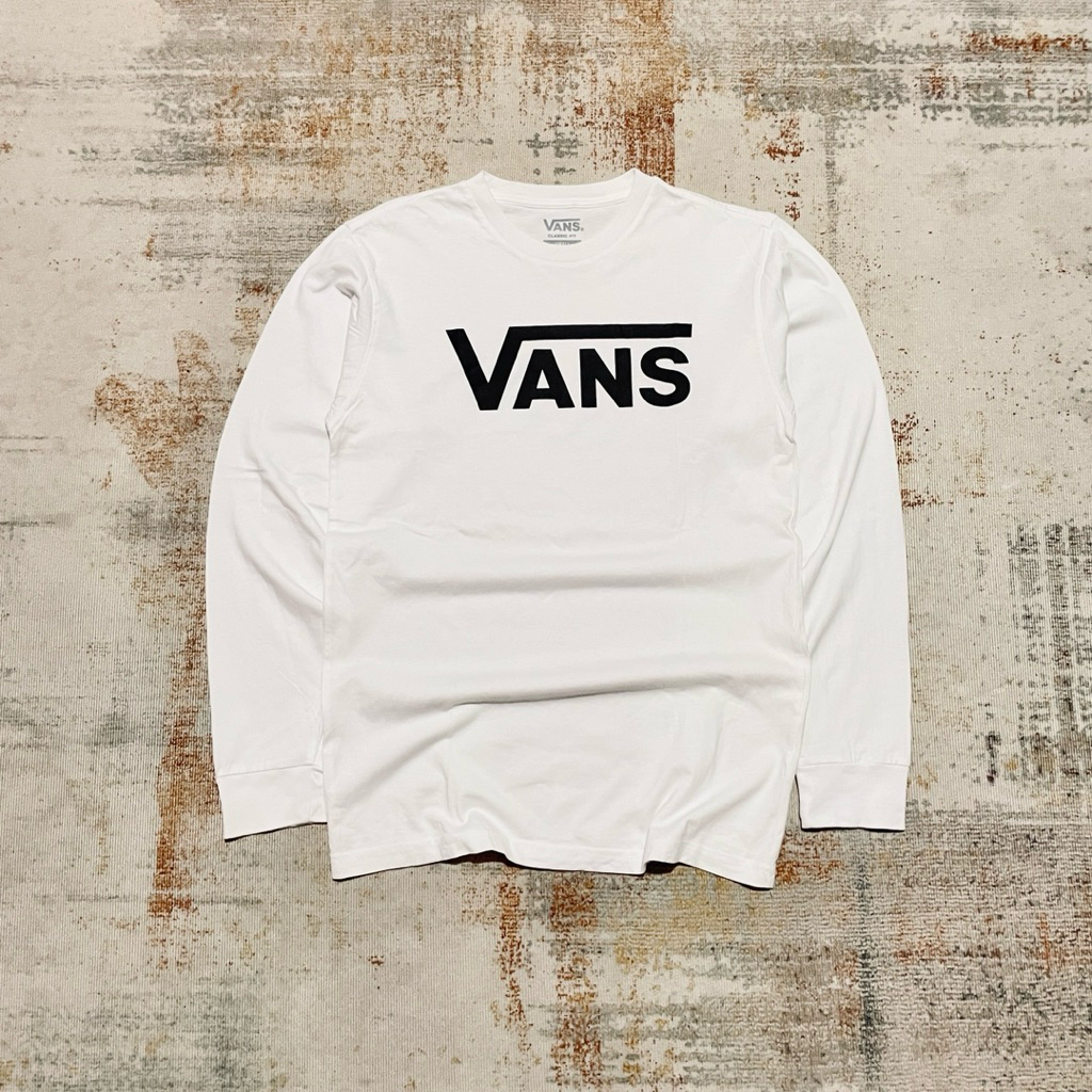 Vans Tshirt สีขาวแขนยาว