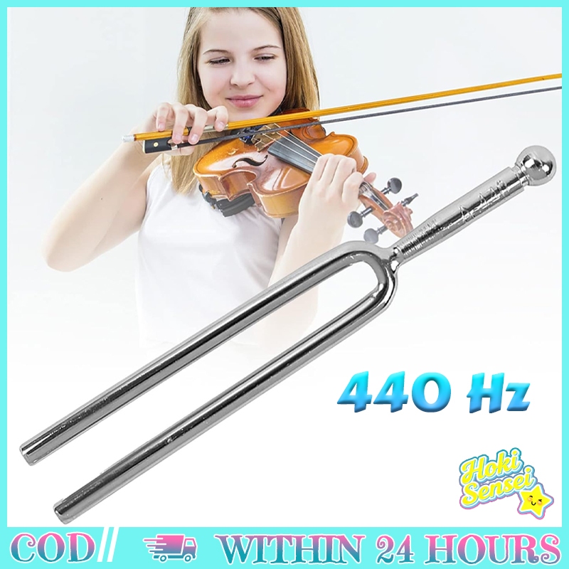 Tala Tuning Fork เครื่องดนตรี 440Hz Standard Tuning ไวโอลิน เปียโน Hearing Test เงิน 12 ซม.