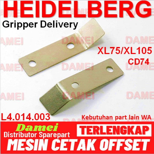 Gripper CD102 Heidelberg F4.514.032 ยึด Clamp F4.514.031 SM74 XL75 XL105 จัดส่ง Gripper L4.014.003