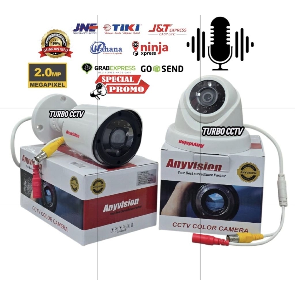 กล้องวงจรปิด ORIGNAL 1080P OUTDOOR HDTVI AUDIO INFRARED